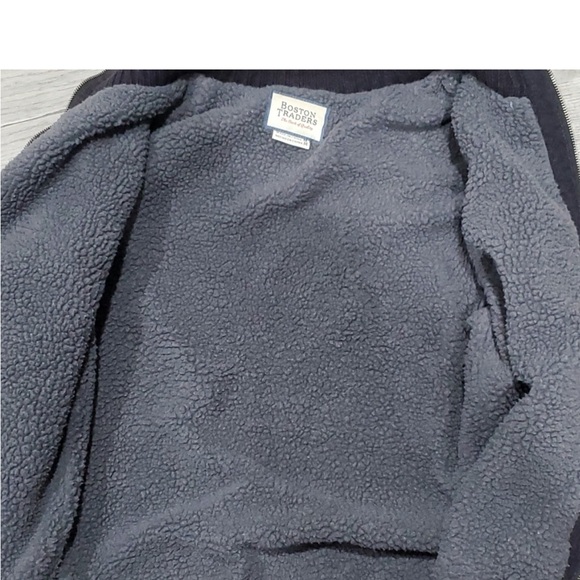 NEW Boston Traders Men's Sherpa-Lined Full Zip Sweater Jacket Size Medium - Picture 7 of 9
